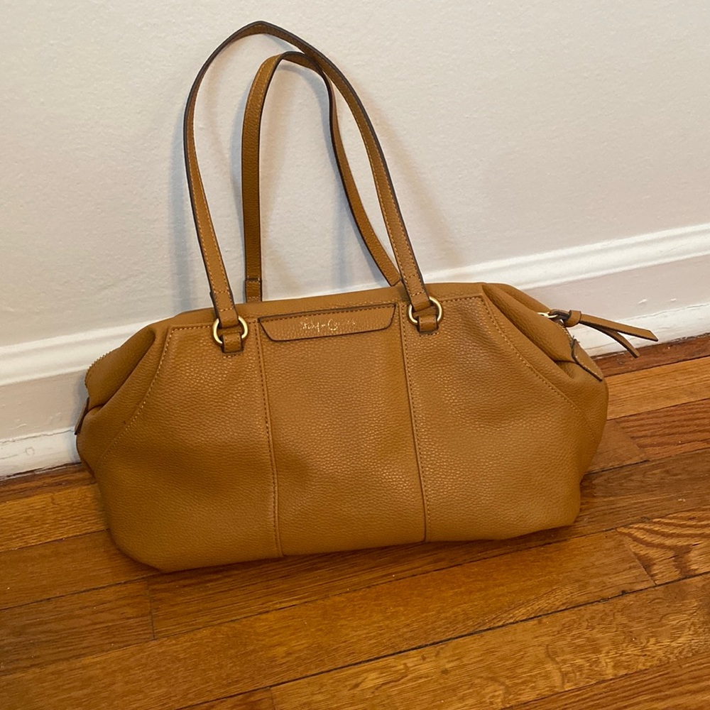 Faux leather large purse with crossbody strap